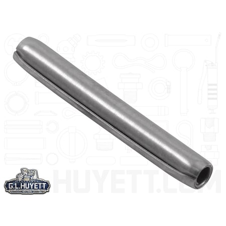 Huyett Coiled Spring Pin, 1/16 in Outside Dia, 1/2 in L, Stainless Steel, 1 PK SPCSP-062-0500